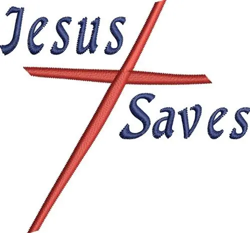 Jesus Saves Embroidery Design Clearance