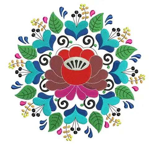 One Day Deal Flower Decor Embroidery Design