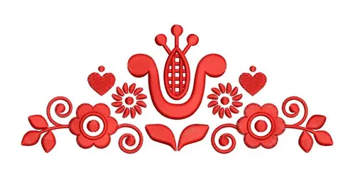 Hassle-Free Returns Folk Art Flower Embroidery Design