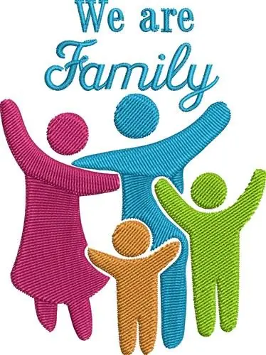 Best Price We Are Family Embroidery Design
