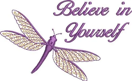 Brand New Believe In Yourself Embroidery Design