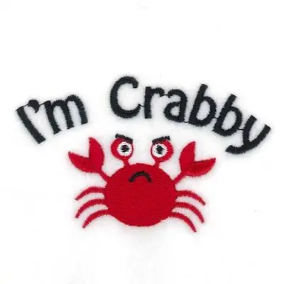 Big Sale Im Crabby Embroidery Design