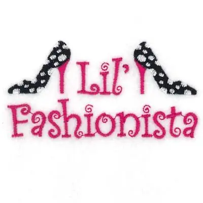 Lil Fashionista Embroidery Design Secure Checkout