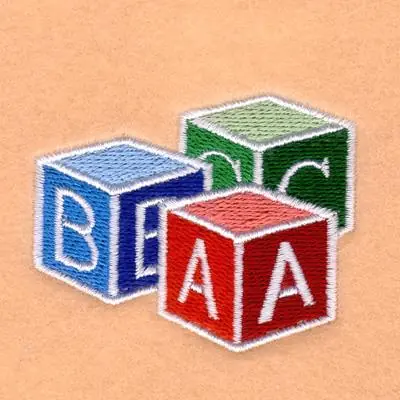Seasonal Sale ABC Blocks Embroidery Design