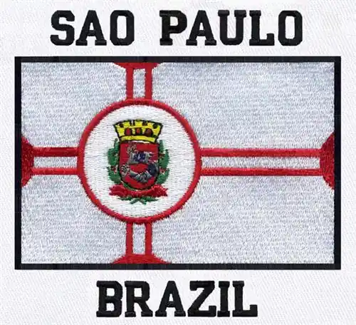 Worldwide Shipping Sao Paulo Embroidery Design