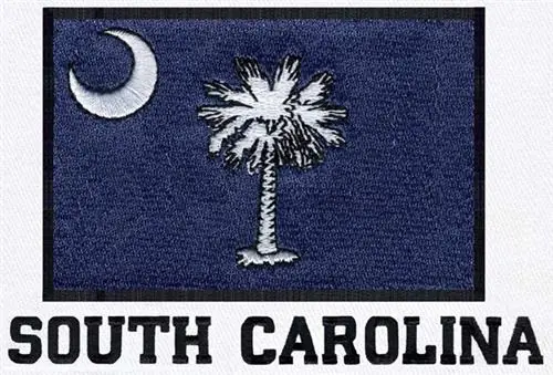 South Carolina Embroidery Design Fast Shipping