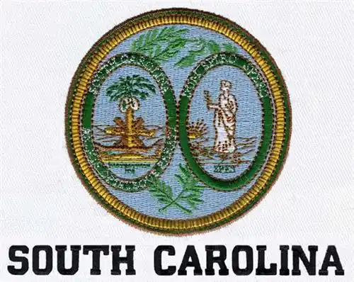South Carolina Seal Embroidery Design Best Choice