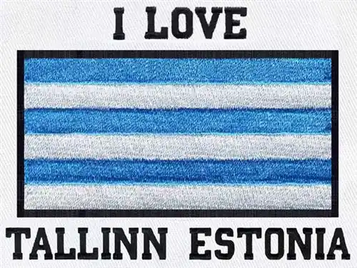 I Love Tallinn Embroidery Design Genuine