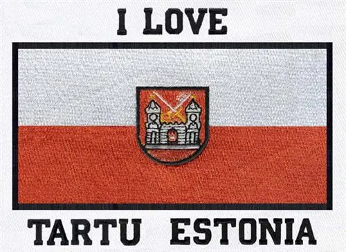 I Love Tartu Embroidery Design Order Now