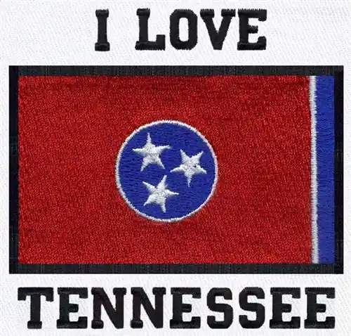 I Love Tennessee Embroidery Design Professional Grade
