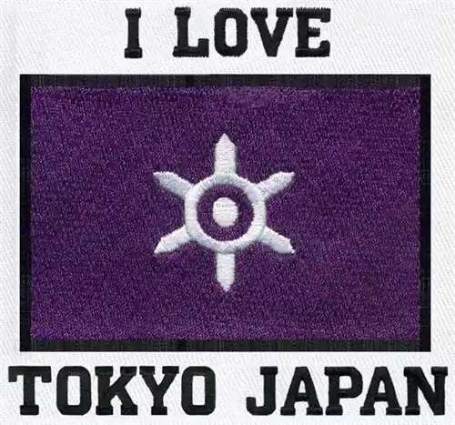 I LoveTokyo Embroidery Design Best Seller