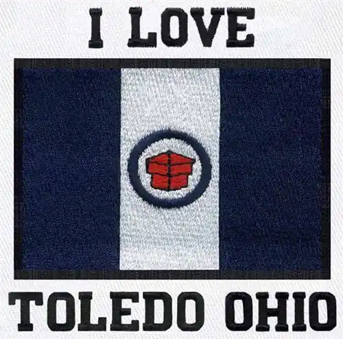 I Love Toledo Embroidery Design Get Yours