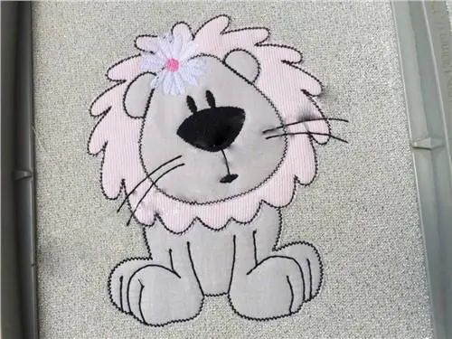 Authentic Applique Lion Embroidery Design