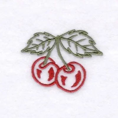 Cherry Duo Embroidery Design Wholesale