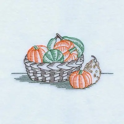 Secure Checkout Vintage Squash Embroidery Design