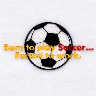 Price Cut Born to play Soccer… Embroidery Design