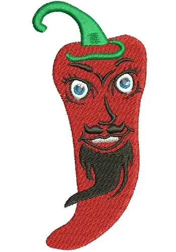 Clearance Chili Pepper Embroidery Design