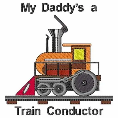 Train Conductor Embroidery Design New Release