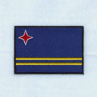 Aruba Flag Embroidery Design Premium