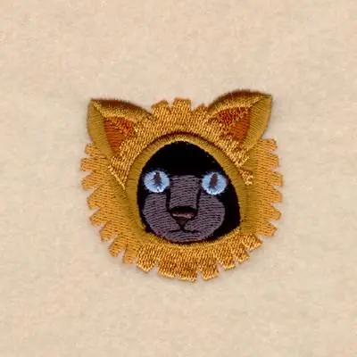 Warranty Included Lion Cat Embroidery Design