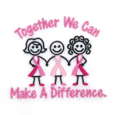 Together Difference Embroidery Design Worldwide Shipping