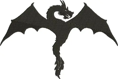 High Quality Flying Dragon Embroidery Design