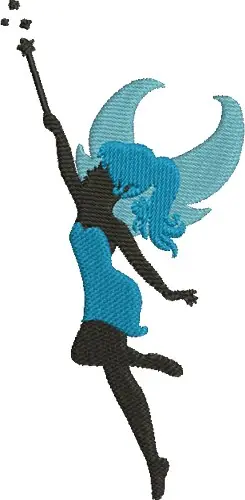 Money Back Guarantee Blue Fairy Embroidery Design