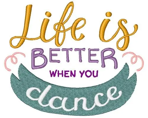 Better When You Dance Embroidery Design Direct From Factory