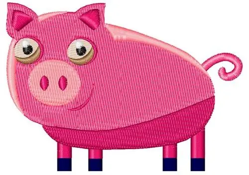 Shop Now Cartoon Pig Embroidery Design