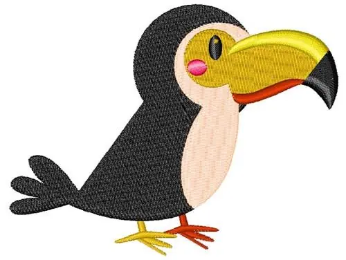 Safari Toucan Embroidery Design Instant Buy