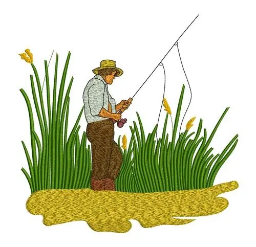 Fisherman Embroidery Design Final Sale