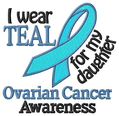 I Wear Teal Embroidery Design In Demand