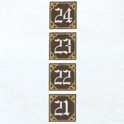Direct From Factory Advent 21 22 23 24 Embroidery Design