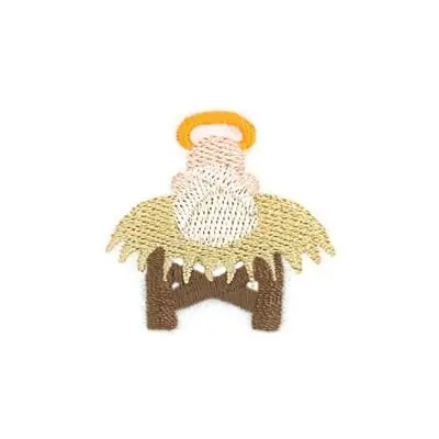 Express Delivery Table Runner Baby Jesus Embroidery Design