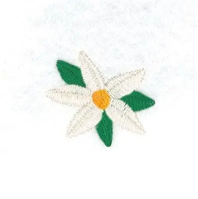 Exclusive Table Runner White Poinsettia Embroidery Design