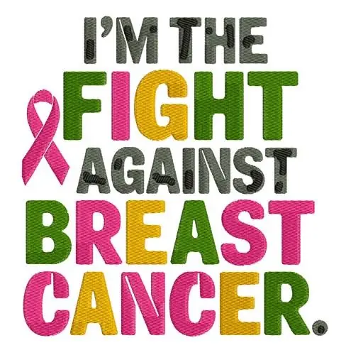 Limited Edition Fight Breast Cancer Embroidery Design
