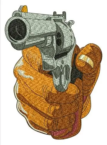 Handgun Embroidery Design Super Sale