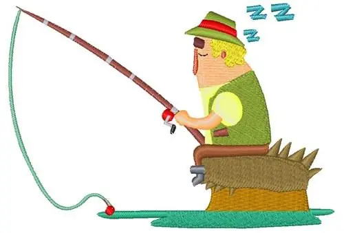 Fishing Man Embroidery Design One Day Deal