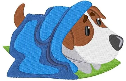 Hiding Puppy Embroidery Design Flash Sale