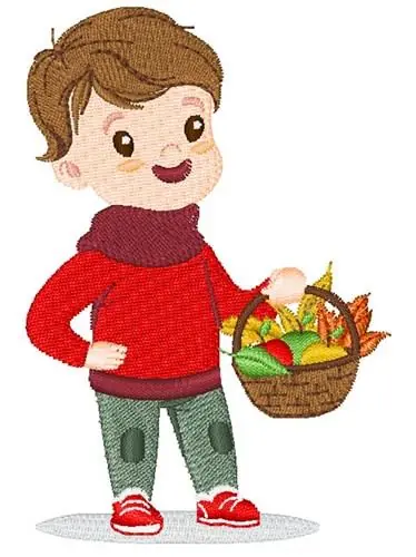 Fall Harvest Basket Embroidery Design Mega Sale