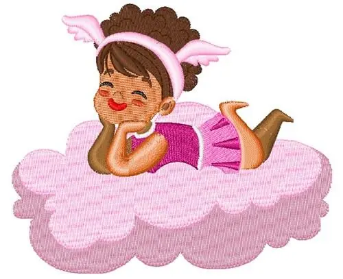 Sleeping Angel Embroidery Design Shop Now