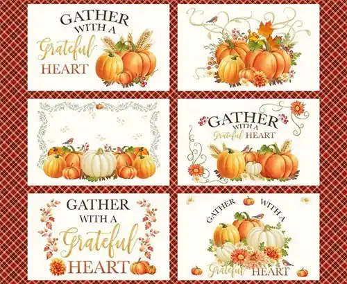 Today Only Gather with a Grateful Heart Harvest Placemats
