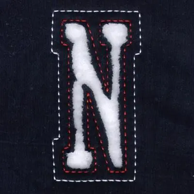 N - Cutout Letters Embroidery Design Hot Deal