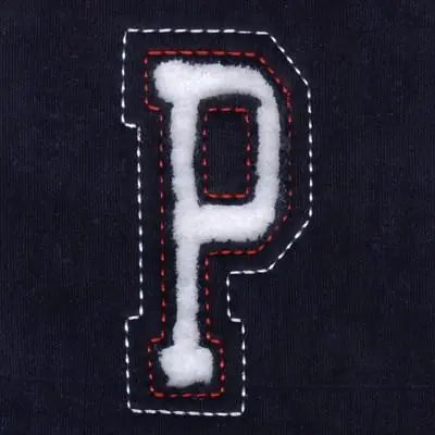 Today Only P - Cutout Letters Embroidery Design