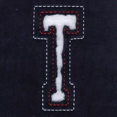 T - Cutout Letters Embroidery Design Top Rated
