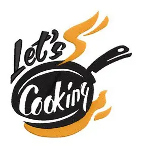 Let's Cooking Embroidery Design Hot Deal