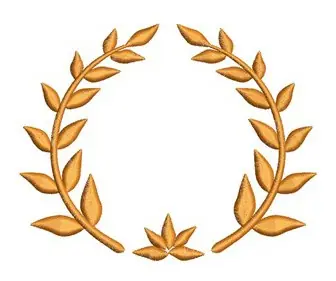 Laurel Wreath Embroidery Design Trusted Brand