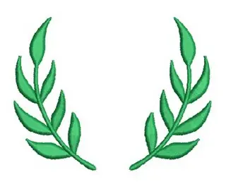 Laurel Wreath Embroidery Design Hot Deal