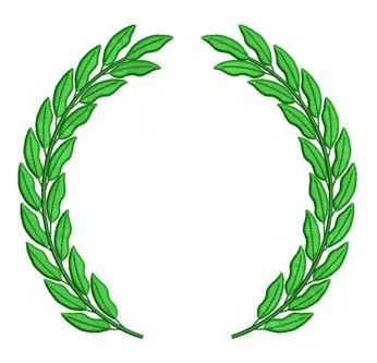 Best Choice Laurel Wreath Embroidery Design
