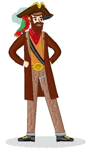 Don’t Miss Out Pirate & Parrot Embroidery Design